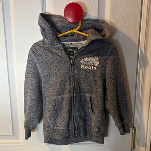 Roots Kids Charcoal Zip-Up Hoodie